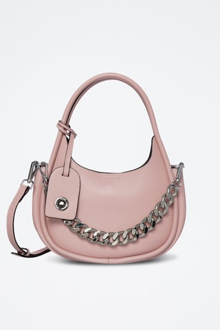 Sac à main en cuir Poésie - Rose