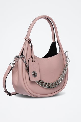 Sac à main en cuir Poésie - Rose