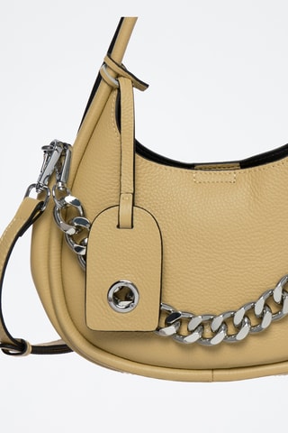 Sac à main en cuir Poésie - Jaune clair