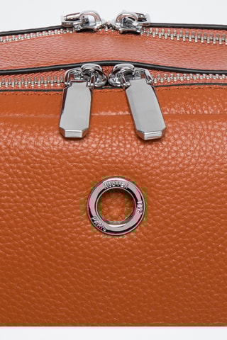 Sac bandoulière en cuir Funky - Camel