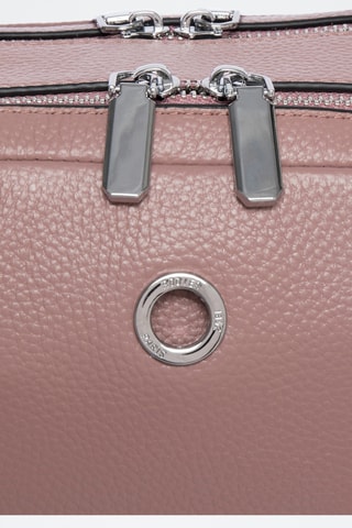 Sac bandoulière en cuir Funky - Rose