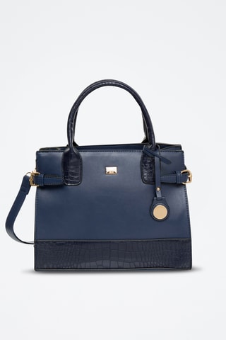 Mala Voyelle - Preto - Azul-marinho