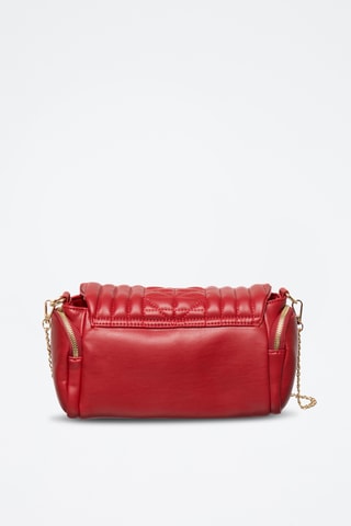 Doorgestikte Handtas Défi - Bordeauxrood