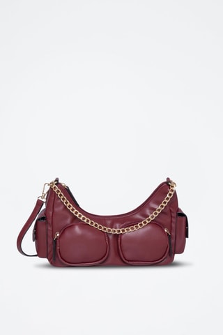 Handtas Girofle - Zwart - Goudkleurig en rood