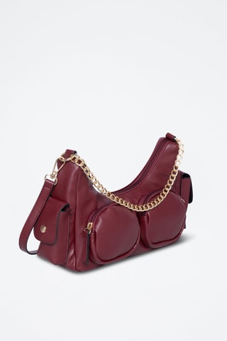 Handtas Girofle - Zwart - Goudkleurig en rood