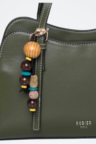 Handtas Manhattan - Zwart - Wit, bruin en groen