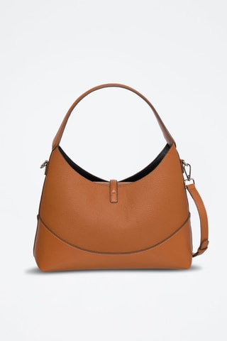 Sac porté épaule et pochette en cuir Cornus - Camel