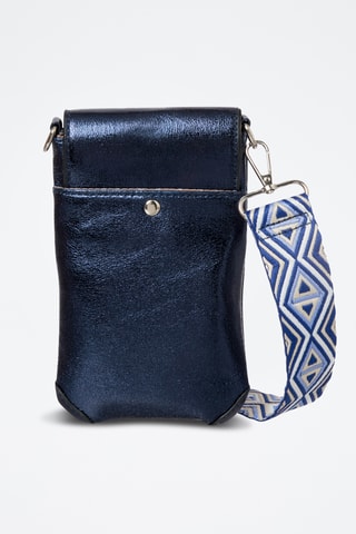 Pochette de téléphone Losange - Bleu marine