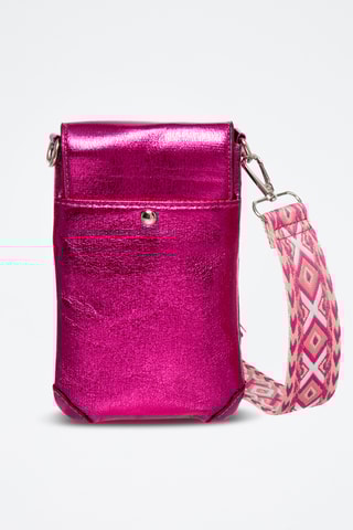Pochette de téléphone Losange - Fuchsia