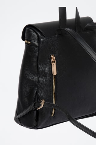 Mochila em couro Marjolaine - Preto