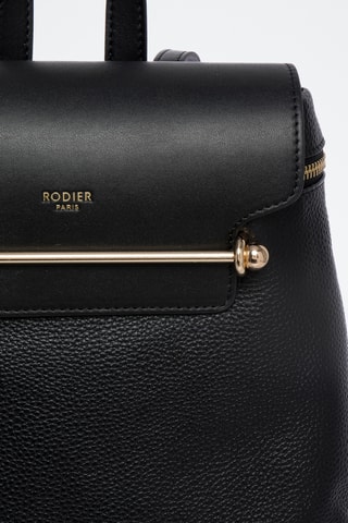 Mochila em couro Marjolaine - Preto