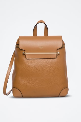 Mochila em couro Marjolaine - Camel