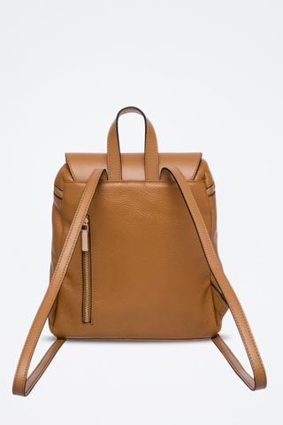 Mochila em couro Marjolaine - Camel