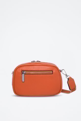 Sac bandoulière en cuir Tempête - Orange