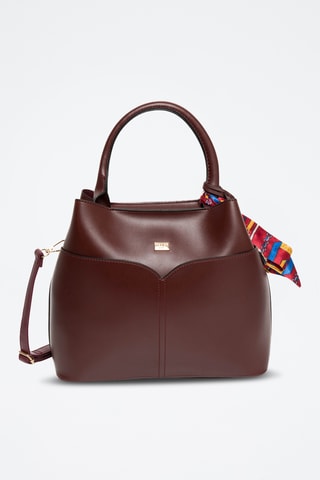 Handtas en Clutch Nune - Zwart - Bordeauxrood