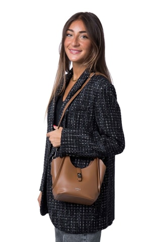 Sac à main Metafort - Argenté et marron