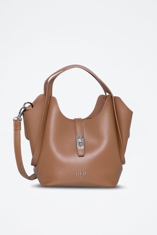 Sac à main Metafort - Argenté et marron