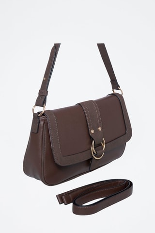 Sac porté épaule Breah - Doré et marron