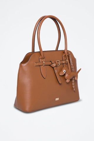 Sac à main Rodeo - Doré, marron et noir