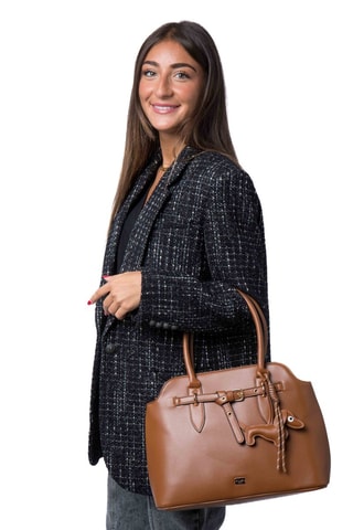 Sac à main Rodeo - Doré, marron et noir