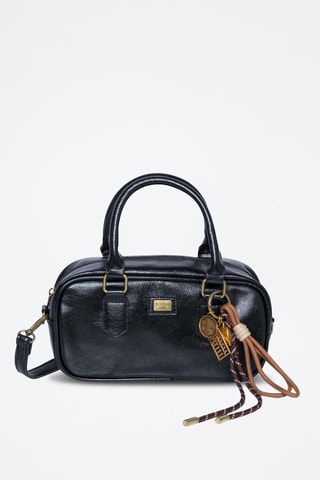 Sac à main Curl - Doré, marron et noir