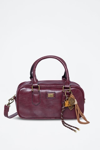 Handtas Curl - Zwart - Goudkleurig, bruin en paars