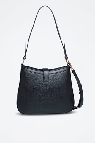 Sac porté épaule en cuir Expresso - Doré et noir