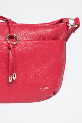 Sac bandoulière en cuir Figaro - Doré et rouge