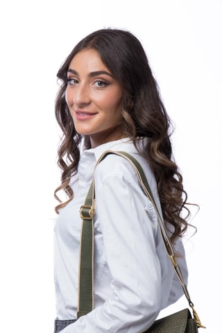 Sac bandoulière en cuir Reglisse - Vert