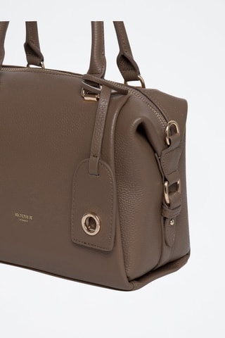 Mala de couro Vodka - Preto - Dourado e cinzento