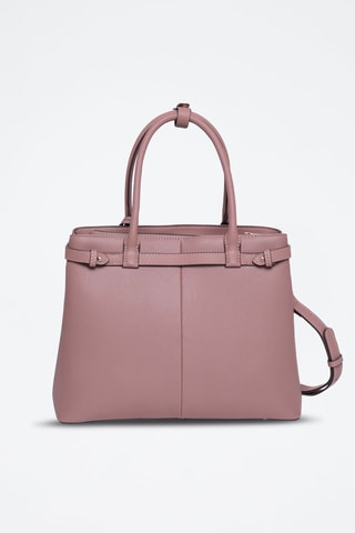 Sac à main en cuir Monaco - Doré et violet