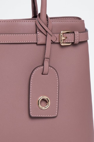 Sac à main en cuir Monaco - Doré et violet