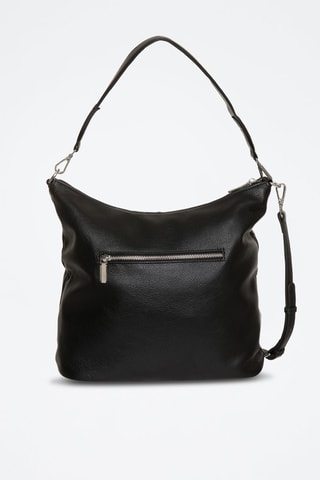 Mala de ombro em couro Lisbonne - Preto