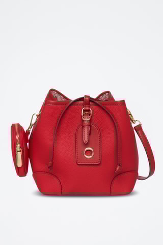 Sac bandoulière en cuir Love - Rouge