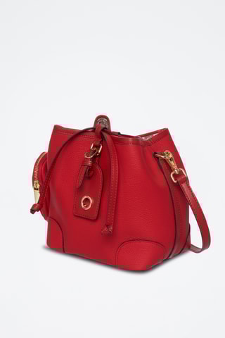 Sac bandoulière en cuir Love - Rouge