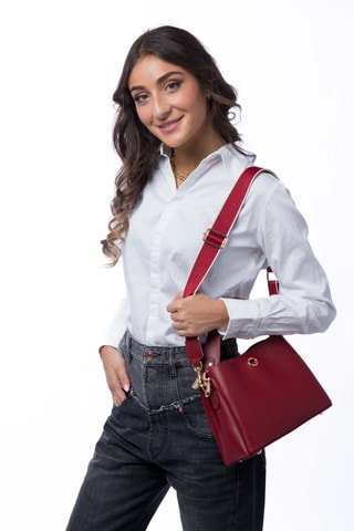 Sac à main en cuir Margarita - Rouge