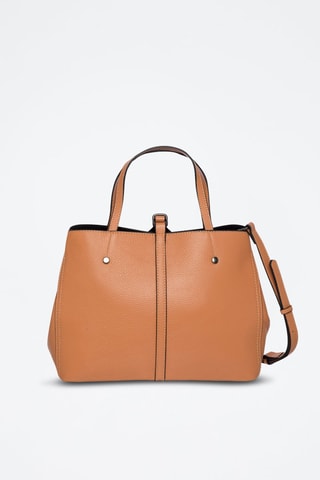 Sac à main en croûte de cuir Mizan - Orange