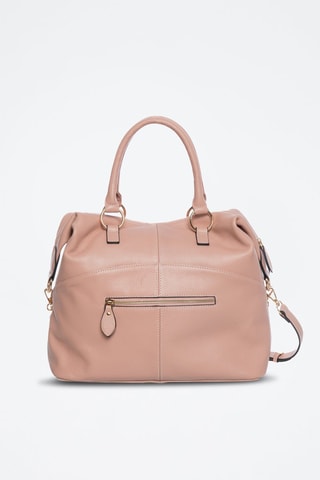 Sac porté épaule en cuir Africa - Rose