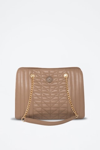 Sac porté épaule matelassé Cambon - Marron clair