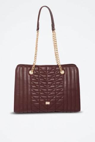 Sac porté épaule matelassé Cambon - Violet