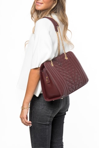 Sac porté épaule matelassé Cambon - Violet