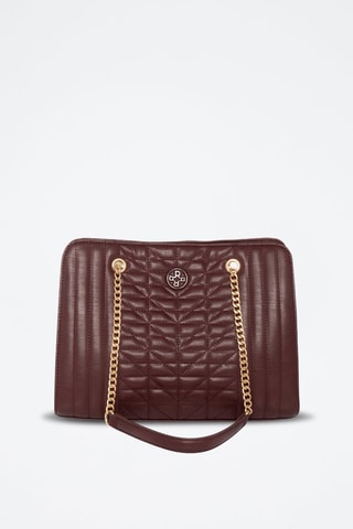 Sac porté épaule matelassé Cambon - Violet