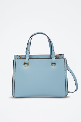 Sac à main en cuir Pearl - Bleu