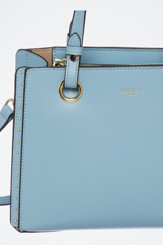 Sac à main en cuir Pearl - Bleu