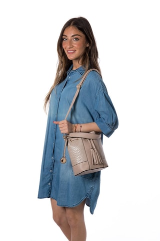 Sac porté épaule Galet - Beige