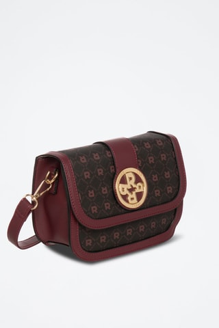 Mala a tiracolo de couro Zen - Preto