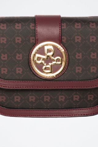 Mala a tiracolo de couro Zen - Preto