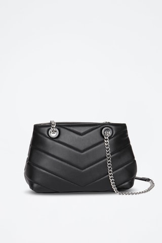Sac bandoulière en cuir Boutic - Noir