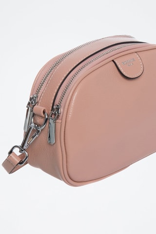Sac bandoulière en cuir Tequila - Rose