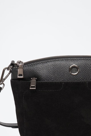 Sac bandoulière en cuir Tivoli - Noir